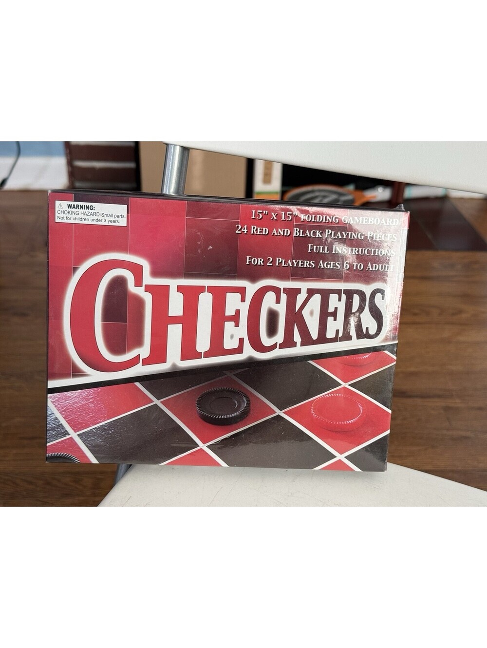 Checkers Board Game 15" x 15" NIB